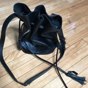 Vegan Leather Bucket Bag